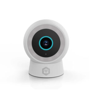 Nedis SmartLife Ulkokamera | Spotlight | 3MP Full HD 1296p | IP65 | MicroSD (ei sisälly) / Onvif / Pilvipalvelutallennus (valinnainen) | 5 V DC | Liiketunnistimella | Yökuvaus | Valkoinen