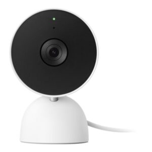 Google Nest Cam, IP-turvakamera, Sisätila, Langallinen, Pöytä/Seinä, Valkoinen, Bullet