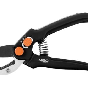 Neo Tools Etusakset 185 mm, kantama 15 mm:iin asti, säädettävä etäisyys